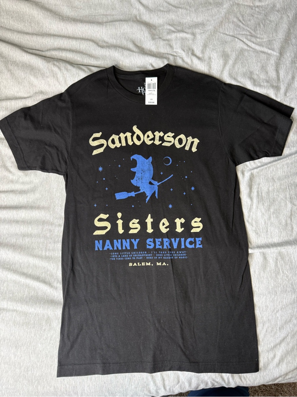 Sanderson Sisters Nanny Service Black Graphic Tee